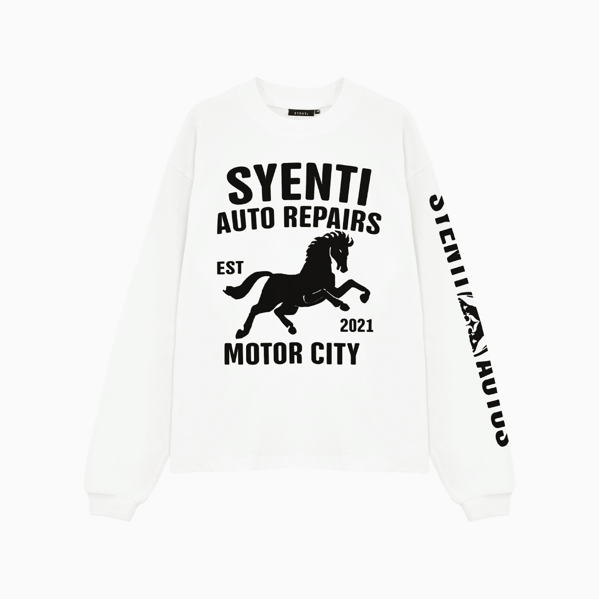 Motor City Long Sleeve T-Shirt | Off White – SYENTI
