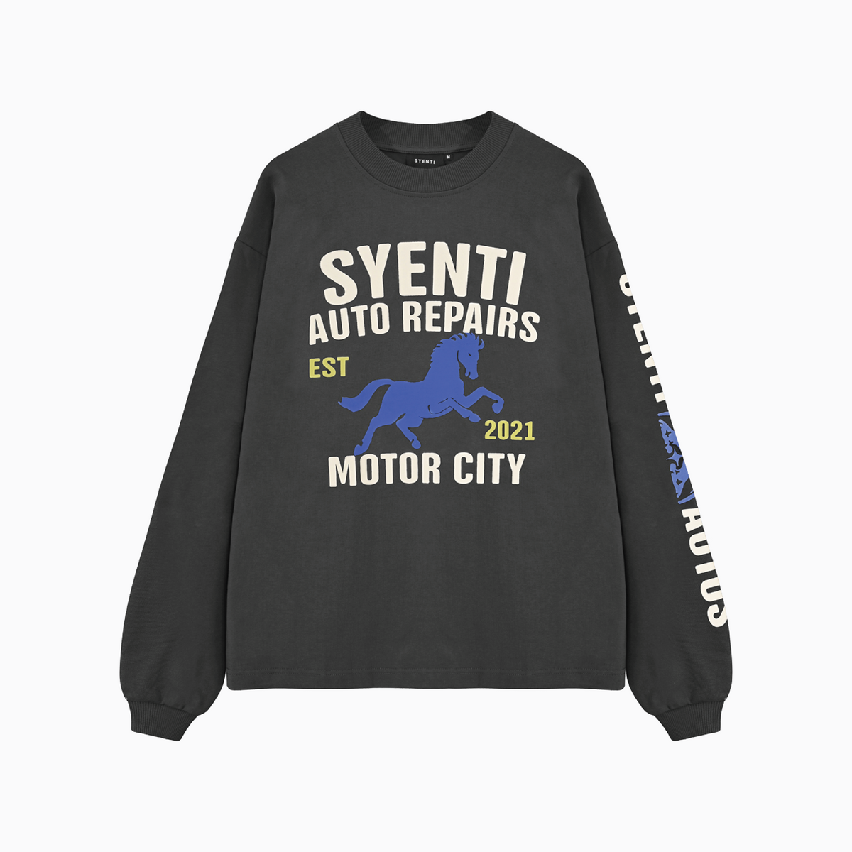 Motor City Long Sleeve T-Shirt | Dark Grey – SYENTI